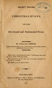 Select Psalms and hymns, for the use of the Parish Church of Cardington, in the County of Bedford