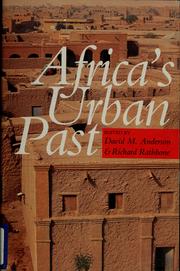 Cover of: Africa's urban past by Anderson, David, Richard Rathbone