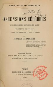 Cover of: Les ascensions célébres aux plus hautes montagnes du globe