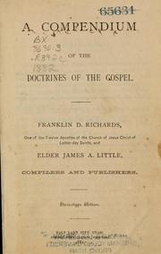 Cover of: A compendium of the doctrines of the gospel