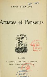 Cover of: Artistes et penseurs by Emile Blémont