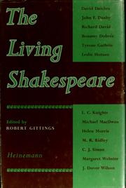 Cover of: The living Shakespeare. by Gittings, Robert.