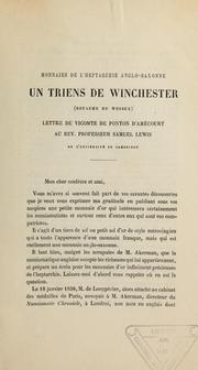 Cover of: Un triens de Winchester (Royaume de Wessex)