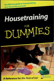 Cover of: Housetraining for dummies by Susan McCullough