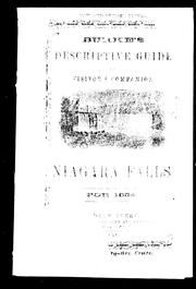 Cover of: Burke's descriptive guide, or, The visitors' companion to Niagara Falls: its strange and wonderful localities