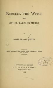 Cover of: Rebecca the witch: and other tales in metre
