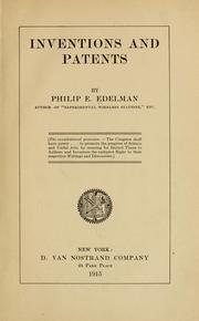 Cover of: Inventions and patents