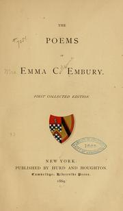 Cover of: The poems of by Emma C. Embury