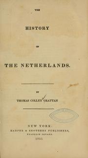 Cover of: The history of the Netherlands