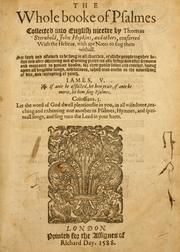 Cover of: The Whole booke of Psalmes collected into English meetre