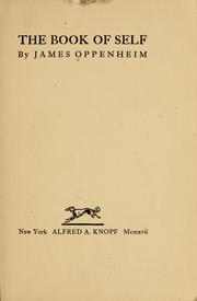 Cover of: The book of self by James Oppenheim