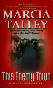 Cover of: This Enemy Town: A Hannah Ives Mystery (Hannah Ives Mysteries)