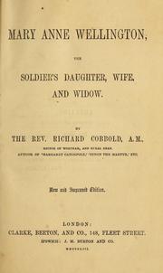 Cover of: Mary Anne Wellington: the soldier's daughter, wife and widow