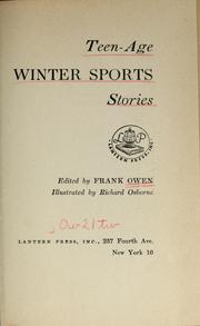 Cover of: Teen-age winter sports stories