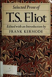 Cover of: T. S. Eliot by Stephen Spender