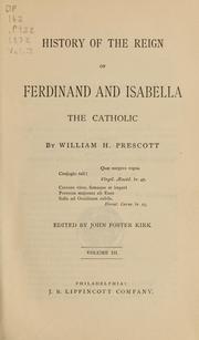 Cover of: History of the reign of Ferdinand and Isabella the Catholic