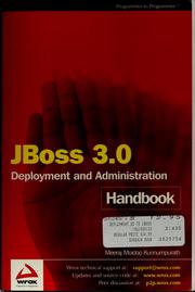 Cover of: JBoss 3.0 Deployment and Administration Handbook by Meeraj Moidoo Kunnumpurath, Meeraj Moidoo Kunnumpurath