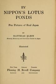 Cover of: By Nippon's lotus ponds: pen pictures of real Japan