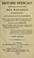 Cover of: Histoire médicale générale et particulière des maladies épidémiques, contagieuses et épizootiques