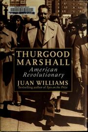 Cover of: Thurgood Marshall by Juan Williams