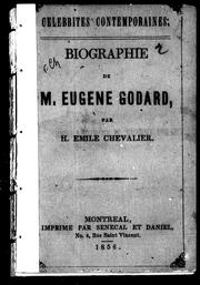 Cover of: Biographie de M. Eugène Godard