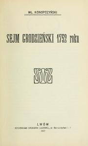 Cover of: Sejm grodzieński 1752 roku.