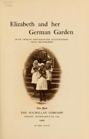 Cover of: Elizabeth and her German garden by Elizabeth von Arnim