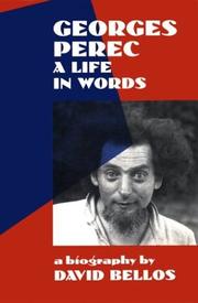 Cover of: Georges Perec by David Bellos