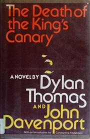 Cover of: The death of the king's canary