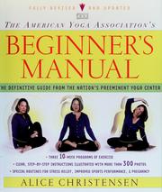 Cover of: The American Yoga Association's Beginners Manual by Alice Christensen