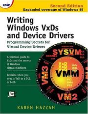 Cover of: Writing Windows VxDs and Device Drivers by Karen Hazzah