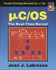 Cover of: MC/OS the Real-Time Kernel
