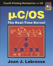 Cover of: MC/OS the Real-Time Kernel by Jean J. Labrosse