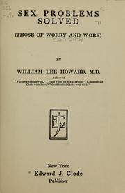 Cover of: Sex problems solved: (Those of worry and work)