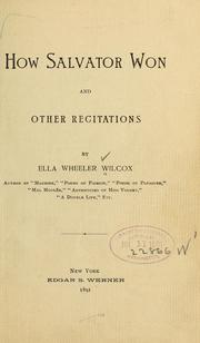 Cover of: How Salvator won: and other recitations