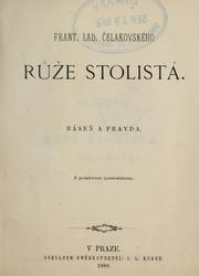 Cover of: Růže stolistá: báseň a pravda