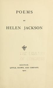 Cover of: Poems: by Helen Jackson