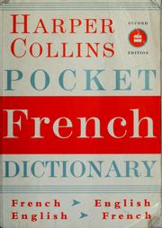 Cover of: Collins Pocket French dictionary: French-English, English-French