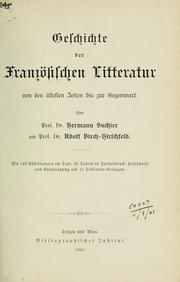 Cover of: Geschichte der französischen Litteratur von den ältesten Zeiten bis zur Gegenwart