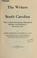 Cover of: The writers of South Carolina, with a critical introd. biographical sketches, and selections in prose and verse