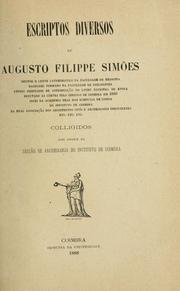 Cover of: Escriptos diversos de Augusto Filippe Simões ...