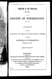 An Account of the laying of the foundation stone of the cathedral in Fredericton, October 15, 1845 by Church of England. Diocese of Fredericton