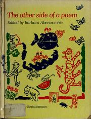 Cover of: The Other side of a poem by Barbara Abercrombie, Harry Bertschmann