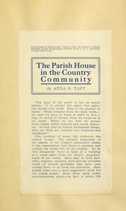 Cover of: The parish house in the country community