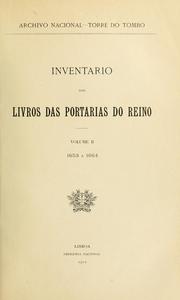 Cover of: Inventario dos livros das portarias do Reino