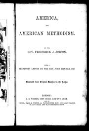 Cover of: America and American Methodism