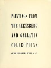 Cover of: Paintings from the Arensberg and Gallatin Collections of the Philadelphia Museum of Art