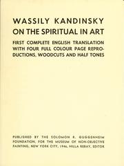 Cover of: On the spiritual in art by Wassily Kandinsky