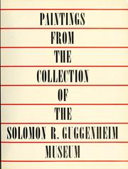 Cover of: Paintings from the collection of the Solomon R. Guggenheim Museum.