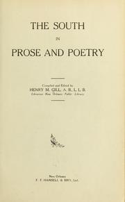 The South in prose and poetry by Henry M. Gill